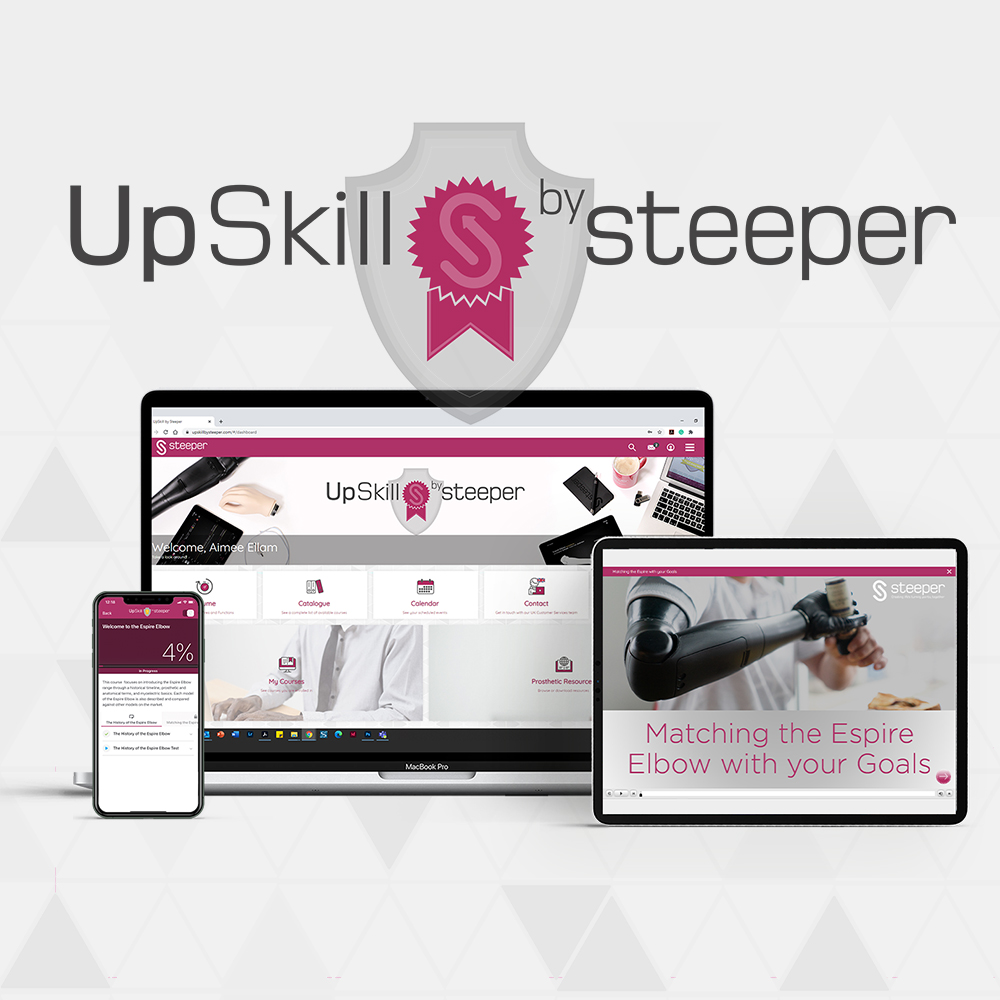 Introducing our Prosthetics Learning Platform UpSkill by Steeper